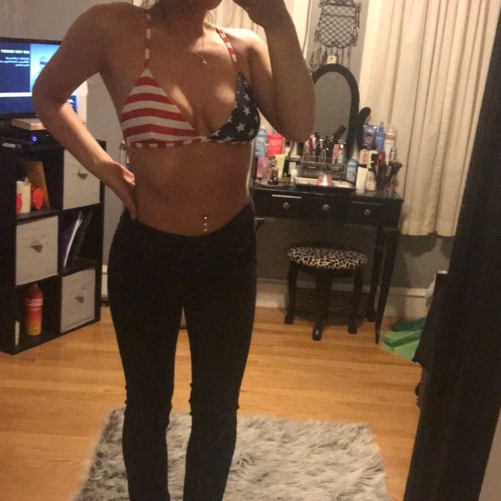 Festive Red, White and Blue Bikini Top ❤️❤️